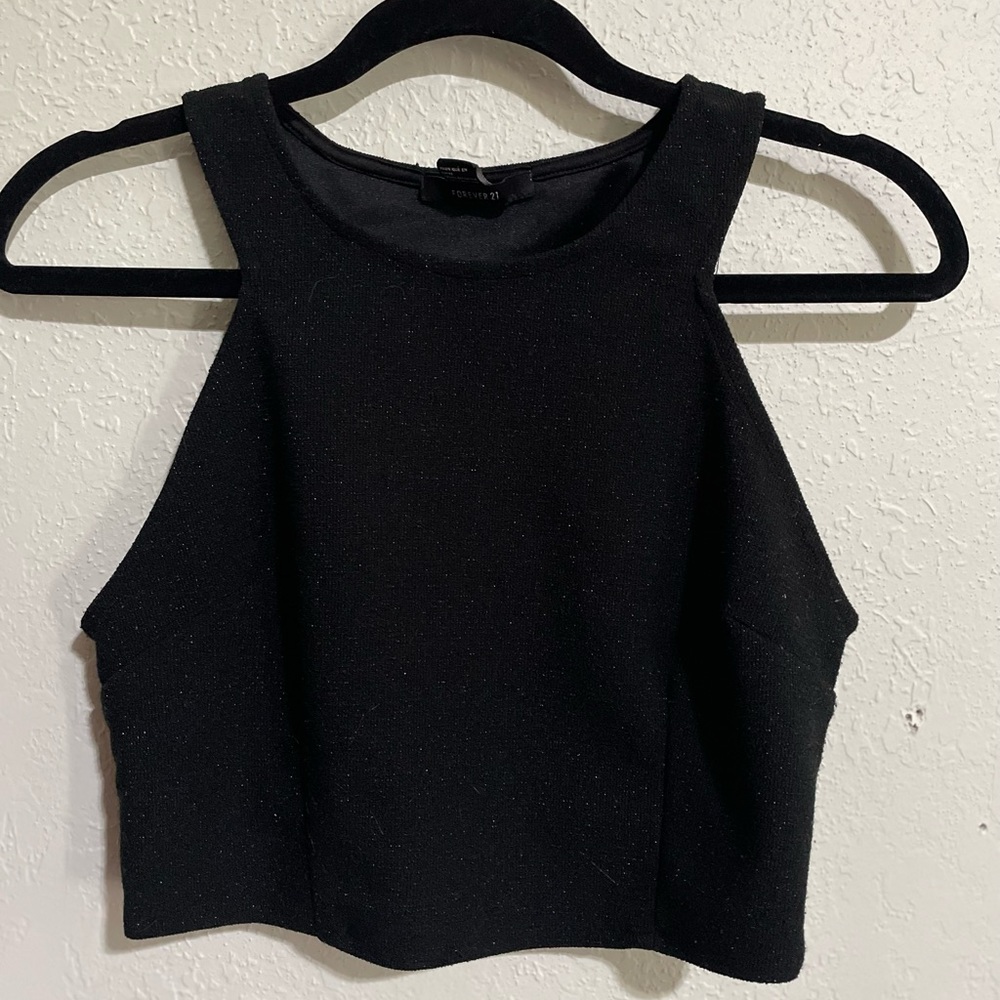 Crop top black